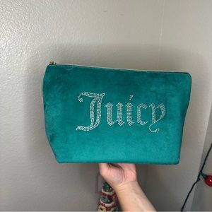 Juicy Couture Forest/Dark Green Travel Cosmetic Bag